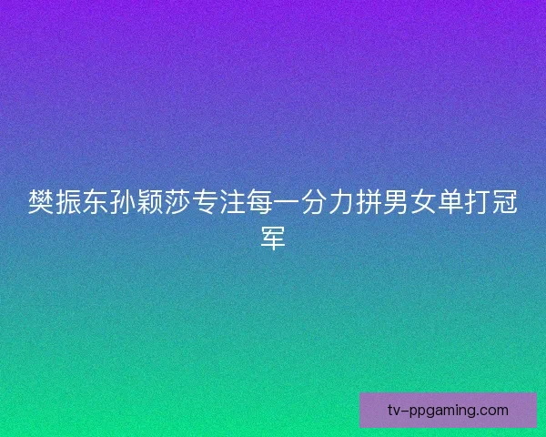 樊振东孙颖莎专注每一分力拼男女单打冠军 樊振东孙颖莎专注每一分力拼男女单打冠军